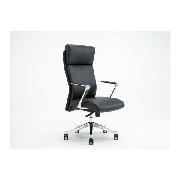 Czarne obrotowe krzesło biurowe RGE Elegant