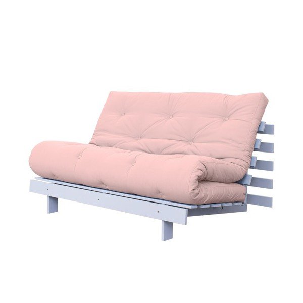 Sofa wielofunkcyjna Karup Roots White/Pink Peonie-image-2
