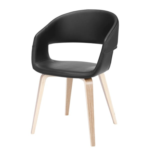 Czarne krzesło do jadalni Interstil Nova Nature