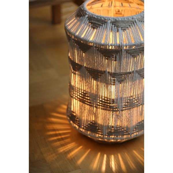 Lampa stołowa w naturalnym kolorze z jutowo-tekstylnym kloszem (wysokość 35 cm) Ano – Markslöjd-image-2