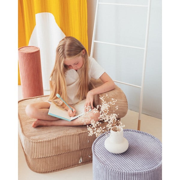 Niebieski sztruksowy puf dziecięcy – Wigiwama-image-3