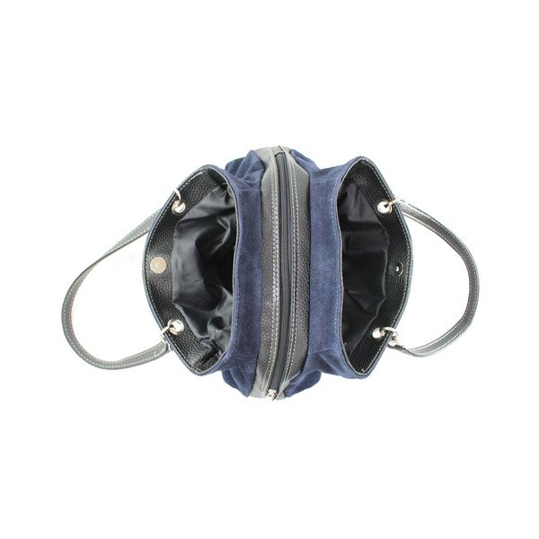 Niebieska torebka skórzana Chicca Borse Ink-image-2