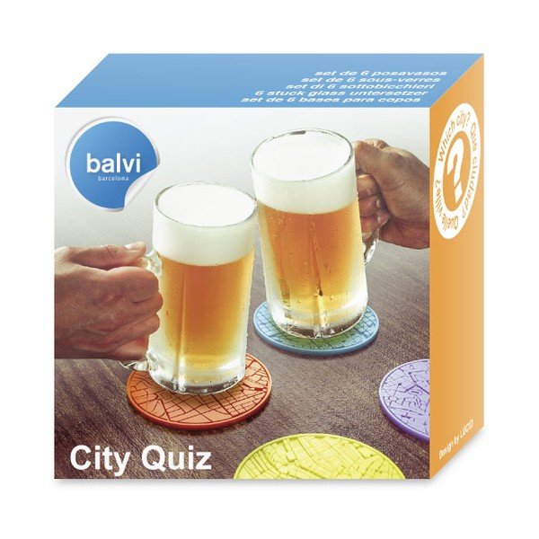 Zestaw 6
  szt. Podstawek Balvi City Quiz-image-1