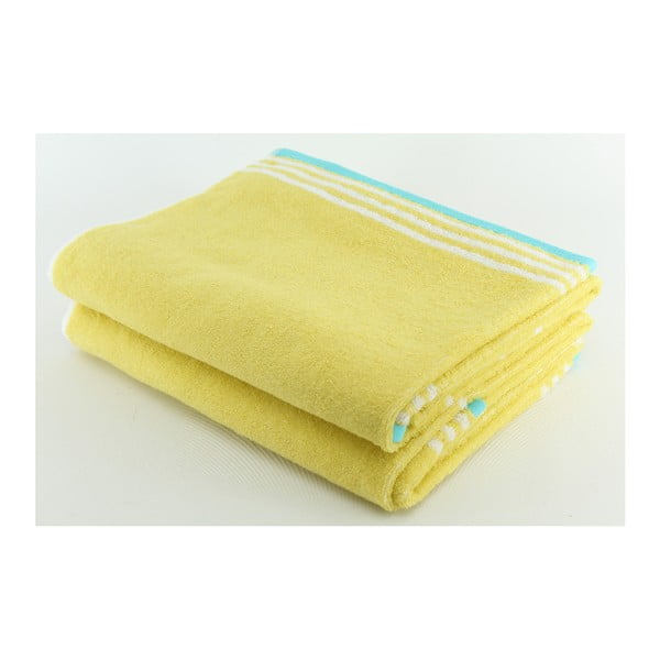 Zestaw 2 ręczników Halley Mustard, 70x140 cm