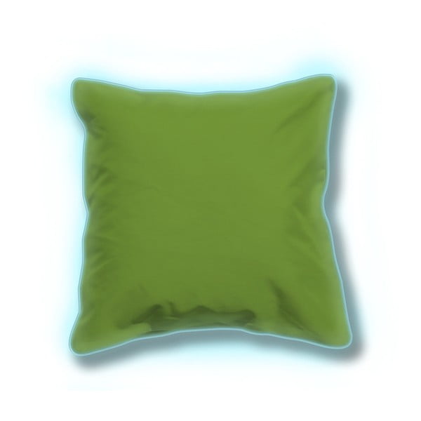 Zestaw 2 zielonych świecących poduszek odpowiednich na zewnątrz Sunvibes, 45x45 cm