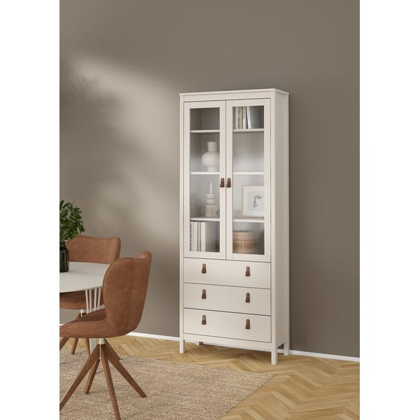 Szarobeżowa witryna 78x199x33 cm Madrid – Tvilum-image-2