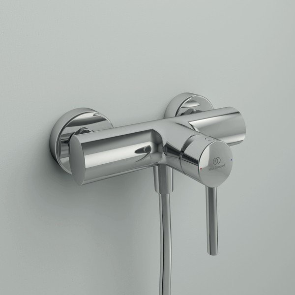 Prysznicowa bateria ścienna w kolorze srebra z połyskiem Ceraline – Ideal Standard-image-1
