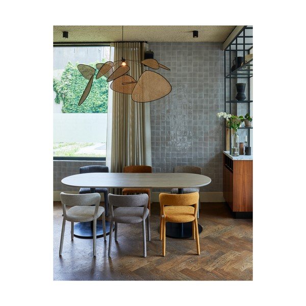 Stół z blatem z drewna dębowego 90x220 cm Tablo – WOOOD-image-2