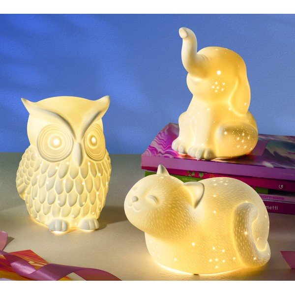Biała lampka dziecięca Elephant – Brandani-image-1