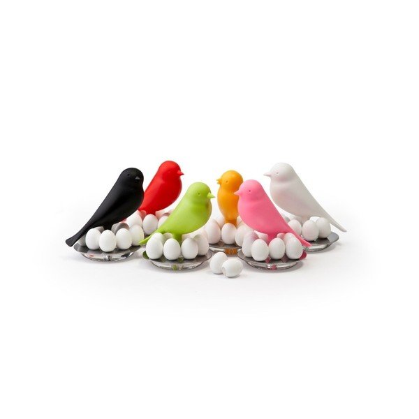 Czerwony
  stojak z magnesami Qualy Magnetic Egg Sparrow-image-2