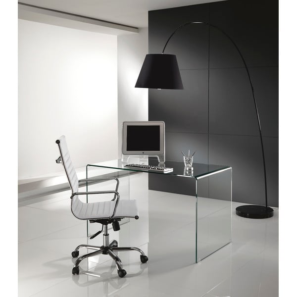Szklane biurko 70x126 cm Bend – Tomasucci-image-1