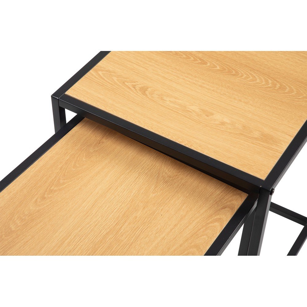 Stoliki w dekorze dębu zestaw 2 szt. 38x38 cm Noah – Bonami Essentials (zdjęcie 3)