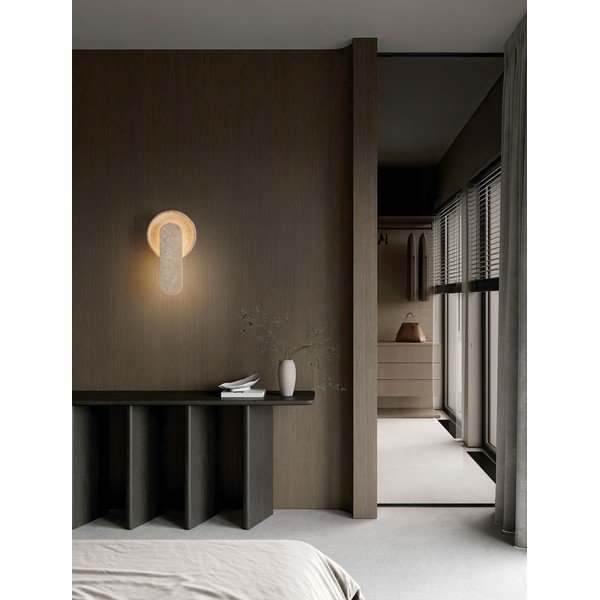 Beżowy kamienny kinkiet LED Mavis – Nova Luce-image-2