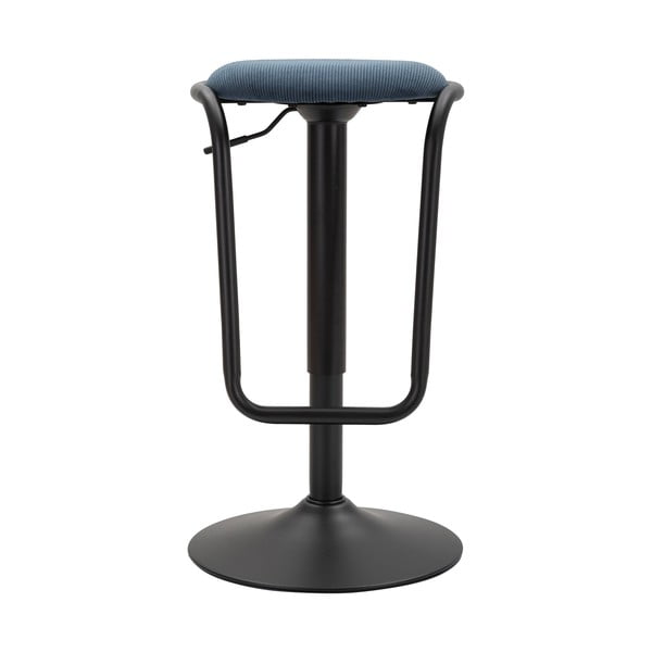 Morski/czarny tapicerowany hoker z regulowaną wysokością (wysokość siedziska 61 cm) Destiny – Mauro Ferretti-image-2