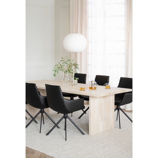 Stół z litego drewna dębowego 240x95 cm Emmett – Rowico-image-2