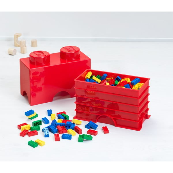 Czerwony pojemnik podwójny LEGO®-image-2