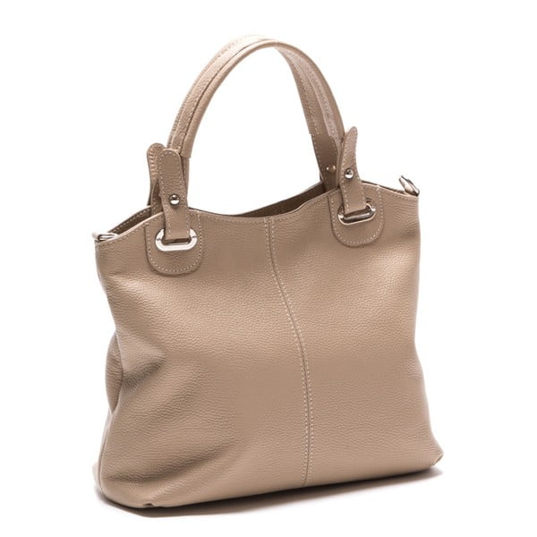 Szarobrązowa torebka skórzana Louisa Vannini Nena-image-2