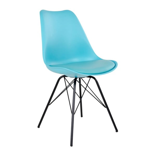Zestaw 2 jasnoniebieskich krzeseł z miękkim siedziskiem House Nordic