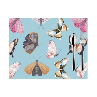 Zestaw 2 niebieskich mat stołowych Mike & Co. NEW YORK Butterflies, 33x45 cm