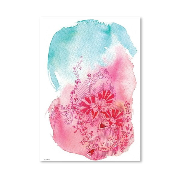 Plakat Flowers Pink, 30x42 cm