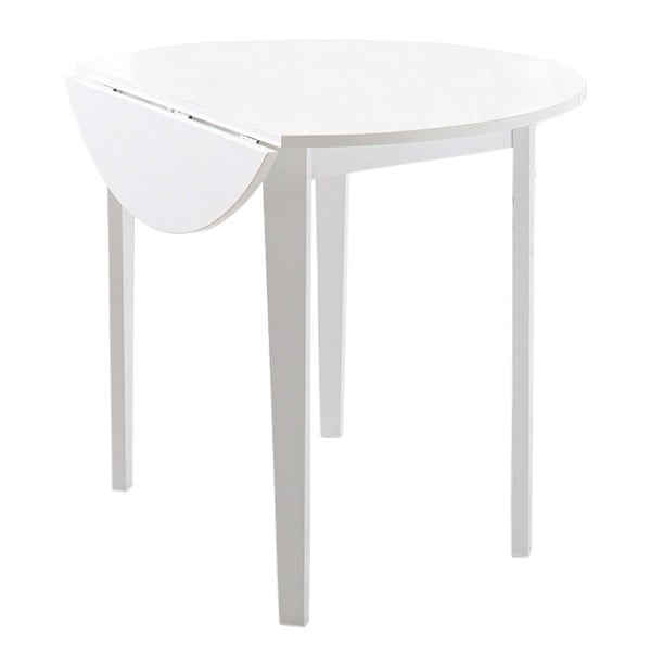 Biały stół 13Casa Kaos, Ø 91,5 cm