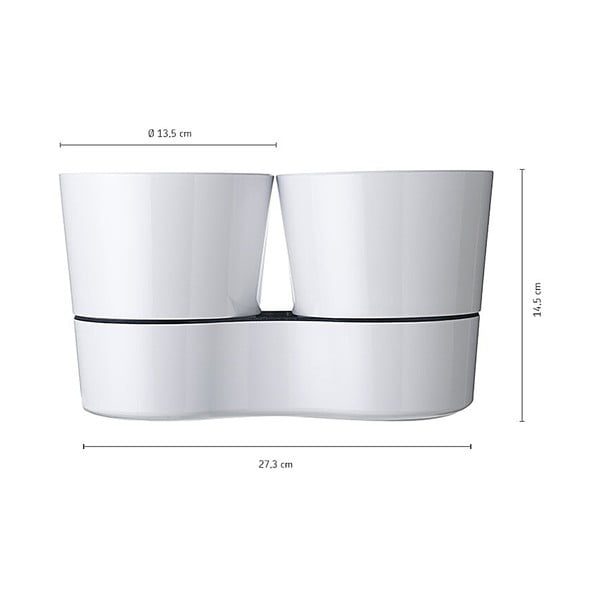 Plastikowa doniczka na zioła/samonawadniająca ø 13,5 cm Hydro Herbs – Mepal-image-3