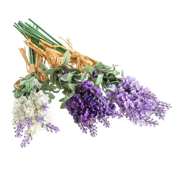 Sztuczne kwiaty zestaw 3 szt. (wysokość 32 cm) Lavender Bouquet – Casa Selección
