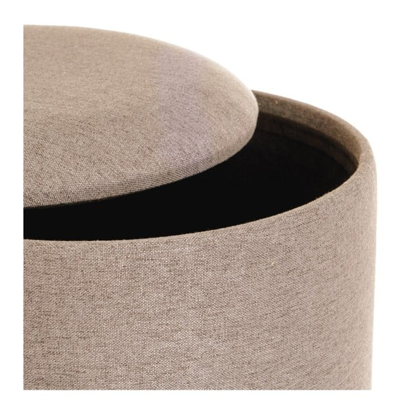 Jasnobrązowe pufy zestaw 2 szt. – Casa Selección-image-1