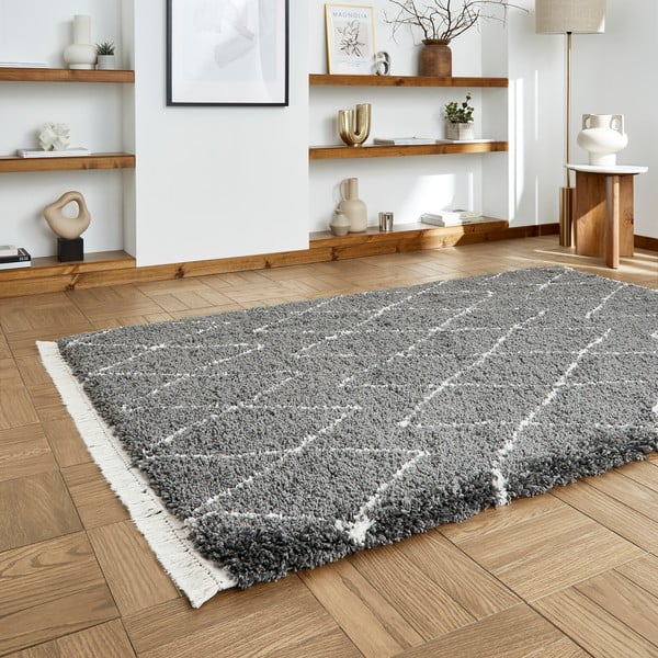 Ciemnoszary dywan 120x170 cm Boho – Think Rugs-image-2