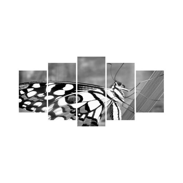 Wieloczęściowy obraz Black&White no. 10, 100x50 cm