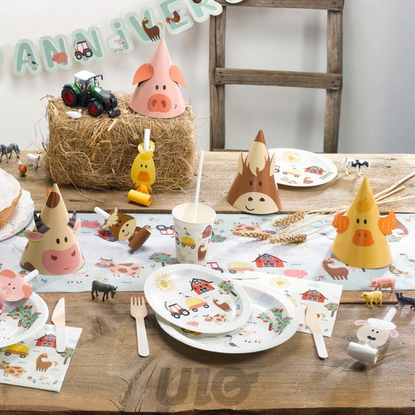 Serwetki zestaw 20 szt. 33x33 cm Farm Animals – Homéa-image-1