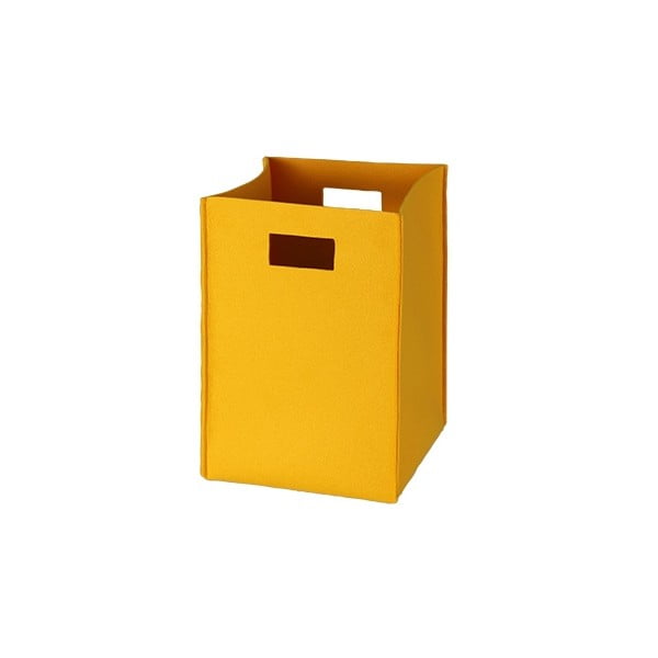 Filcowe pudełko 36x25 cm, żółte
