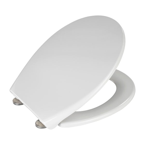 Biała deska sedesowa z łatwym domknięciem Wenko Samos, 44,5x37,5 cm-image-2