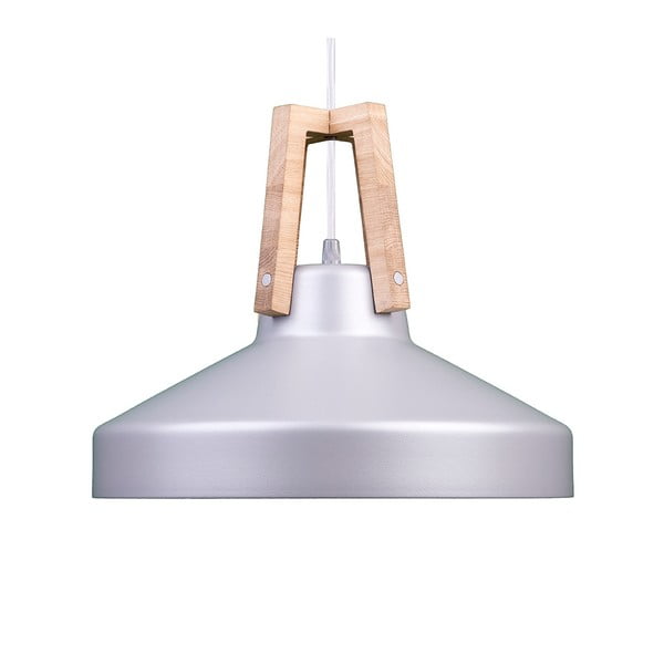 Srebrna lampa wisząca Loft You Work, 33 cm