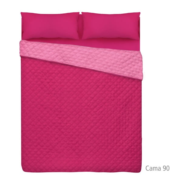 Różowa narzuta na łóżko Unimasa Bouti, 190x260 cm