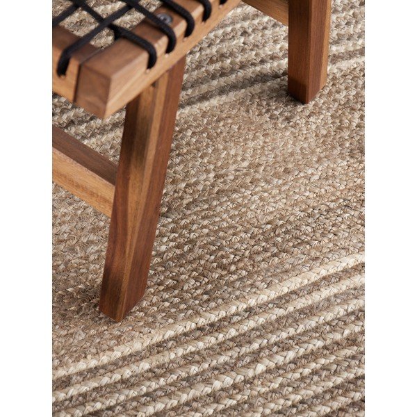 Chodnik z juty dwustronny/tkany ręcznie w jasnym naturalnym kolorze/w ciemnym naturalnym kolorze 80x300 cm Juno – Hanse Home-image-3