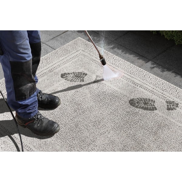 Szaro-biały chodnik odpowiedni na zewnątrz Ragami Berlin, 80x250 cm-image-1