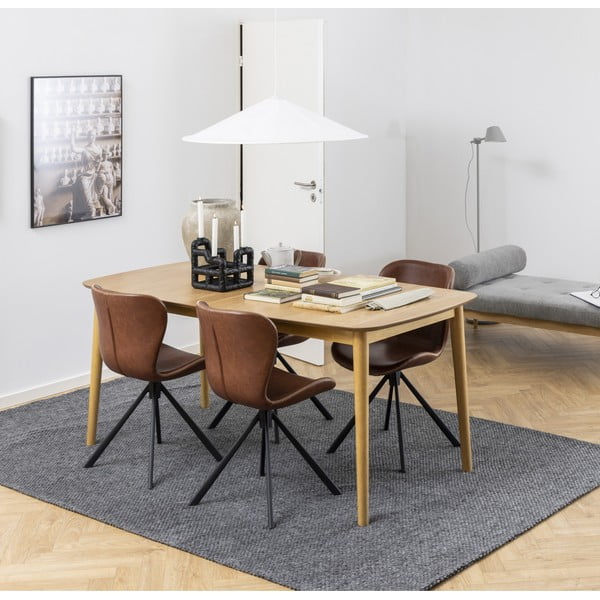 Rozkładany stół z blatem w dekorze dębu 180x90 cm Montreux – Actona-image-1