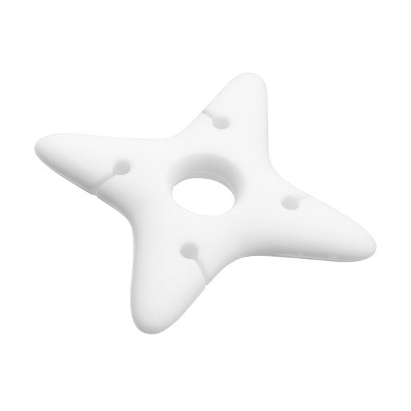 Słuchawki douszne z mikrofonem FIXED EGG2 i organizerem, białe-image-1