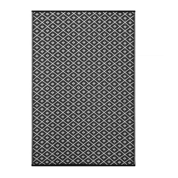 Czarno-biały dwustronny dywan zewnętrzny Green Decore Brokena, 150x240 cm