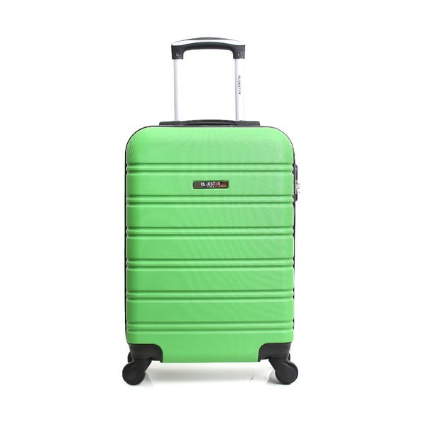 Zielona walizka na kółkach BlueStar Bilbao, 35 l