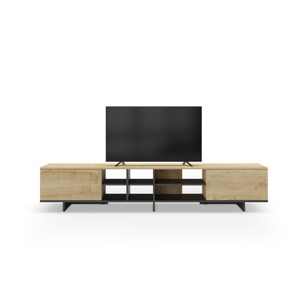Szafka pod TV w dekorze dębu 230x44 cm Cequoia – Marckeric-image-4