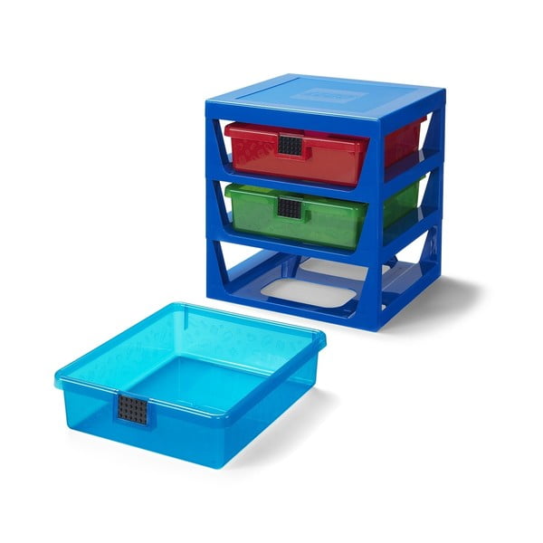Niebieski organizer z 3 szufladkami LEGO®