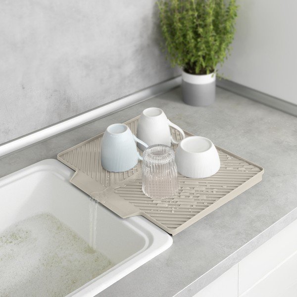 Beżowa plastikowa podkładka do naczyń 34x40 cm Nelia – Wenko-image-1