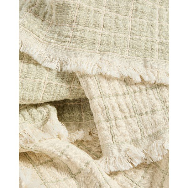 Jasnozielony koc dziecięcy żakardowy 130x170 cm Tivaro – Kave Home-image-3