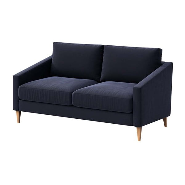 Ciemnoniebieska aksamitna sofa 170 cm Karoto – Ame Yens-image-2