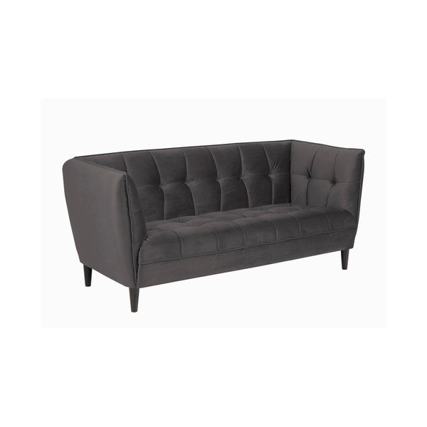 Ciemnoszara aksamitna sofa Actona Jonna-image-2