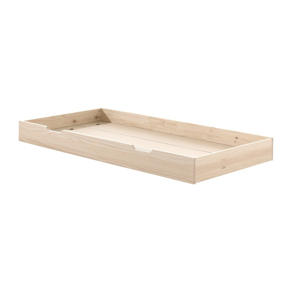Łóżko dziecięce z litego drewna sosnowego z wysuwanym łóżkiem ze stelażem w naturalnym kolorze 90x200 cm Margrit – Vipack (zdjęcie 6)