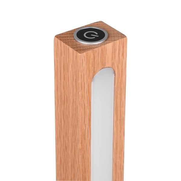 Czarno-naturalna lampa stojąca LED (wysokość 115 cm) Bellari – Trio-image-4