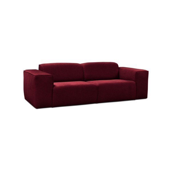 Czerwona sofa 3-osobowa Cosmopolitan Design Phoenix-image-1